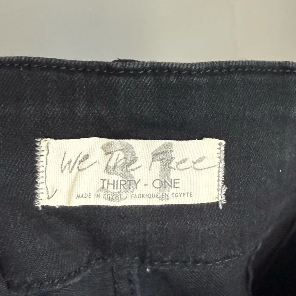 We The Free by Free People High-Rise Black Flare Jeans – Size 31